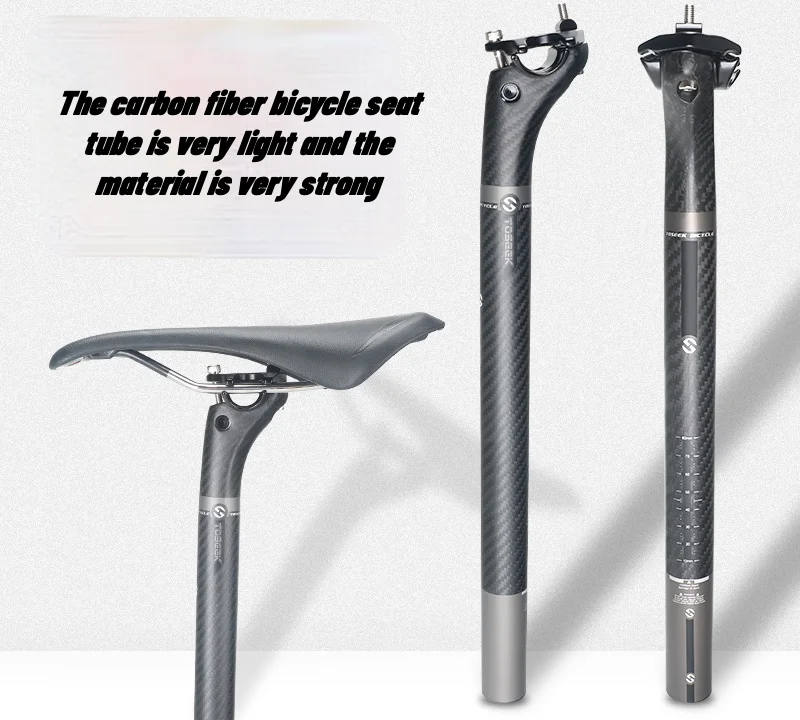 

Full Carbon Bicycle Seatpost MTB Road Mountain Bike Carbon Seat Post Seat Tube 27.2/31.6/30.8*350/400 Mm Bicycle Parts