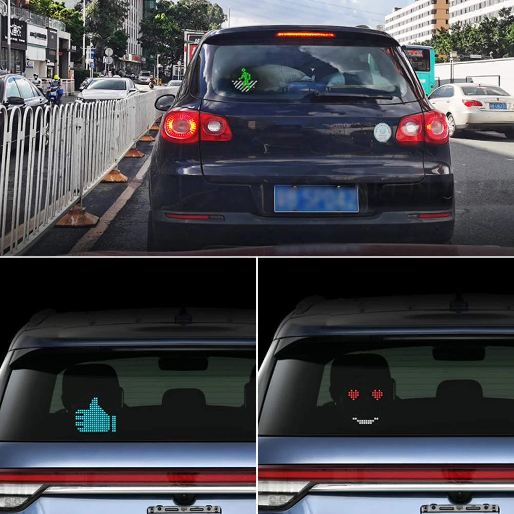 Пиксельный дисплей для заднего лобового стекла автомобиля Bluetooth управление