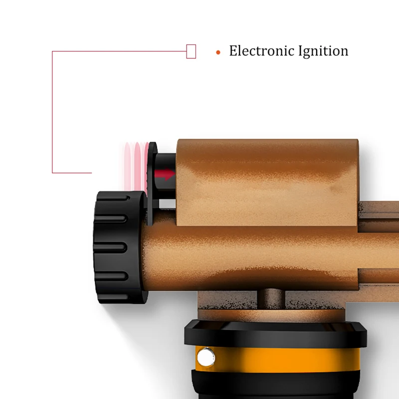Электронный зажигательный фонарь для сварки сжиженным газом с шлангом пайки |