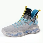 Повседневные Дышащие мужские кроссовки, удобная мягкая мужская обувь для бега, устойчивая износостойкая обувь на толстой подошве со шнуровкой