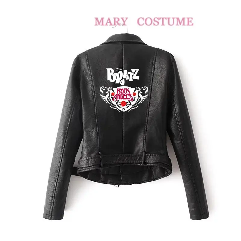 Куртка из искусственной кожи с изображением героев мультфильма - Цена: 2477.55