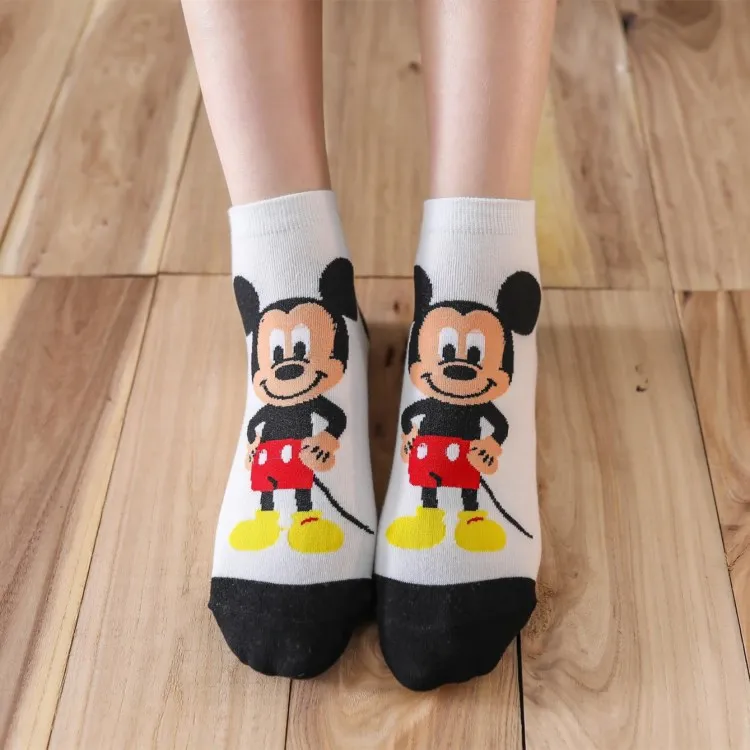 5 Pairs/Lot Casual women socks Korea cartoon animal mouse duck bear socks Cotton girl funny ankle socks size 35-41 dropshipping
