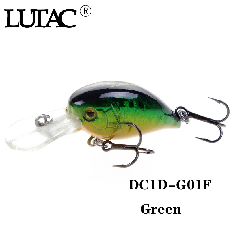 

5 шт., воблер LUTAC твердая приманка для рыбалки, крючок BKK, один комплект, воблер приманка жесткая, 40 мм/5g, мини-кривошипный DC1D