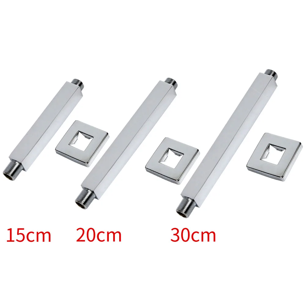 

Ceiling Mounted Shower Head Arm Home Fixed Hardware Bathroom Corrosion Resistant Chrome Finish Lightweight Stainless Steel