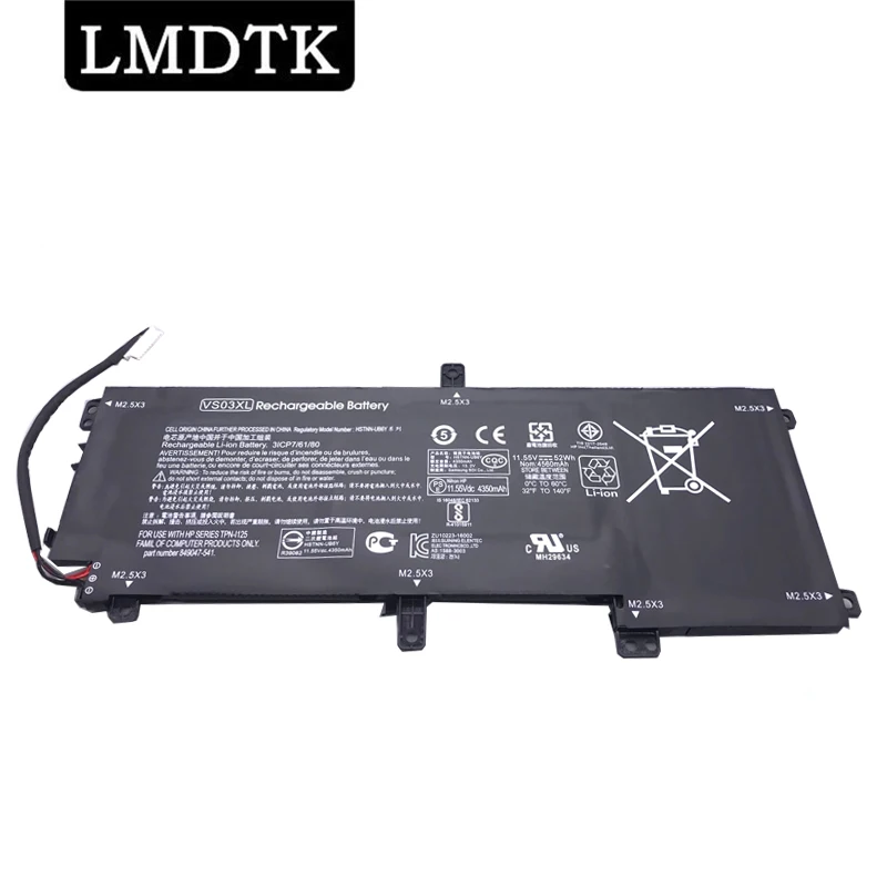 Новый аккумулятор для ноутбука LMDTK VS03XL для HP ENVY 15-AS108TU 15-AS109TU 15-AS110TU 15-AS119TU 15-AS014WM, фотолампа 849313-85