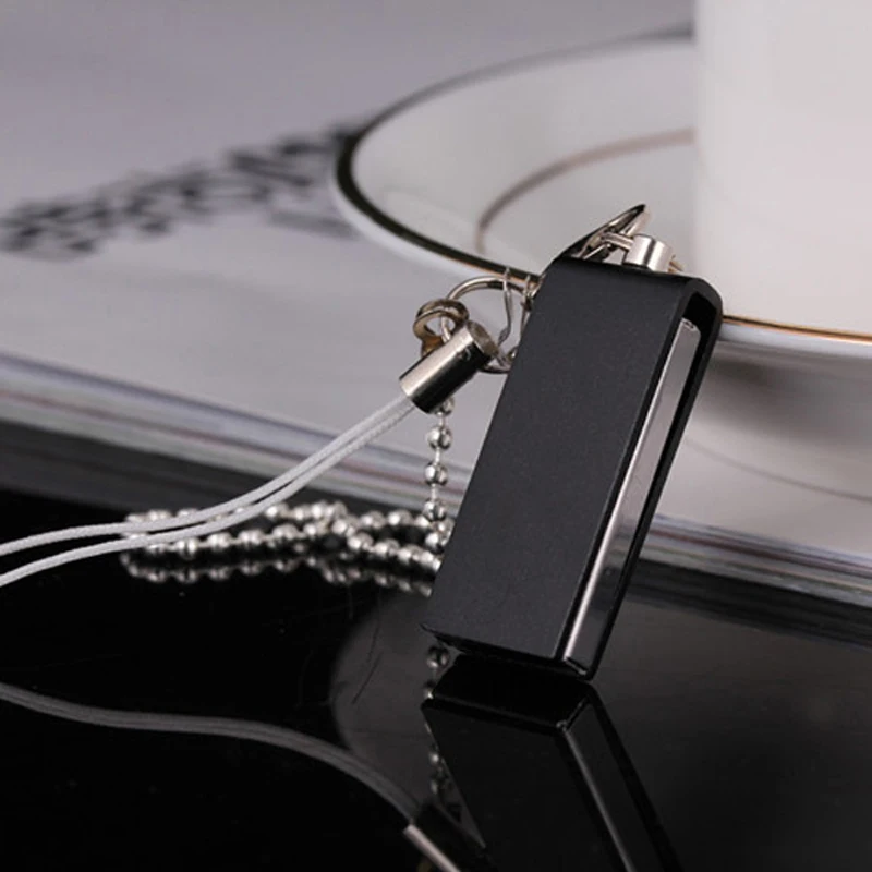 Высокоскоростная металлическая USB флешка 2 0 с кольцом 8 ГБ 16 32 64 1 изысканный