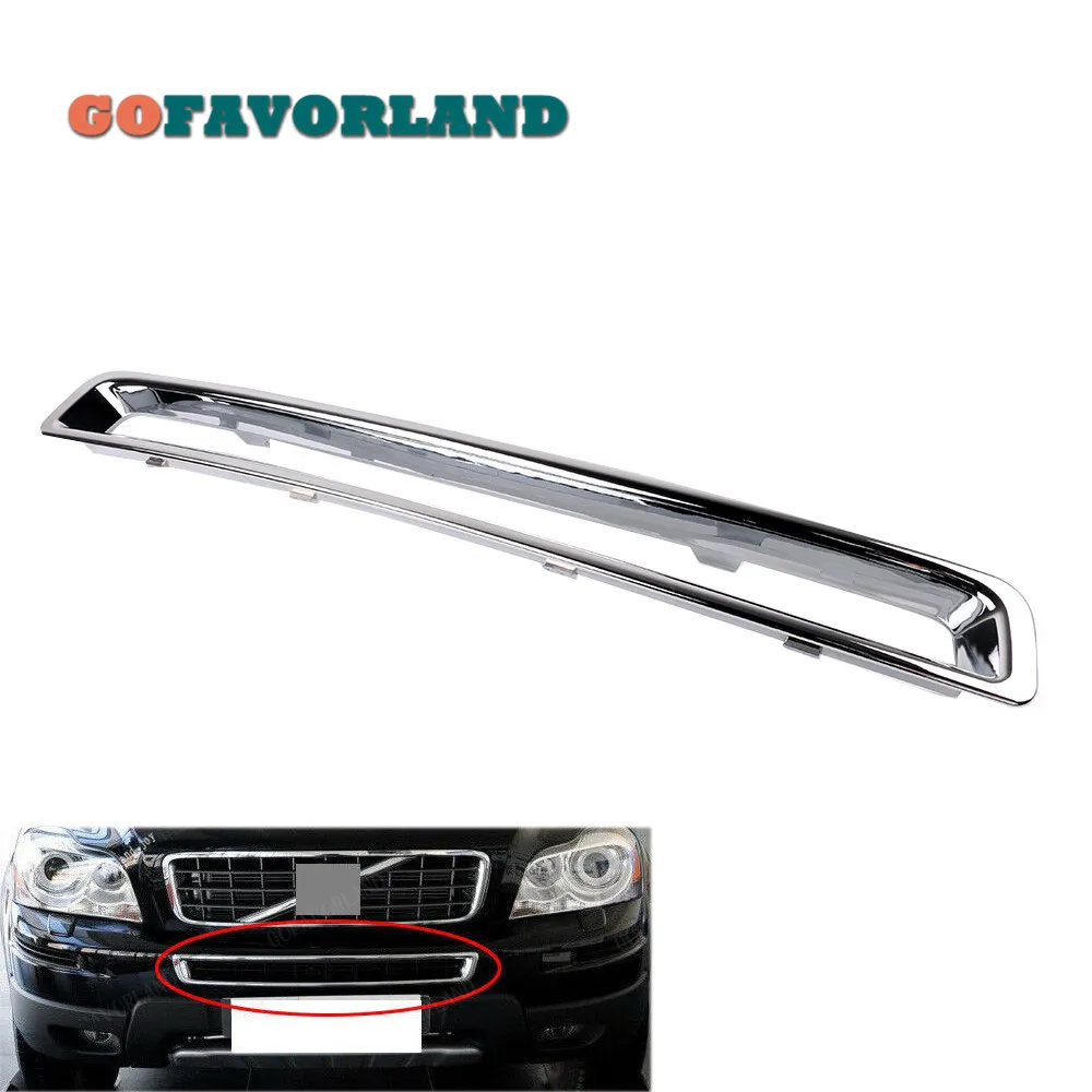 

Car Accessories Chrome Exterior Front Plated Bumper Frame Grille 30698143 For Volvo XC90 2007 2008 2009 2010 2011 2012 2013 2014