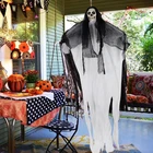 Украшение на Хэллоуин, череп, скелет, надгробие, призрак, подвесной тянущийся Мрачный Жнец, реквизит из ужасов, украшение для дома с привидениями