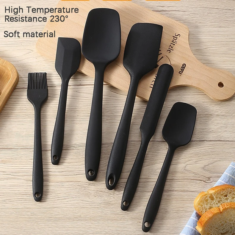 Набор кухонных шпателей силиконовые инструменты для приготовления пищи нож и