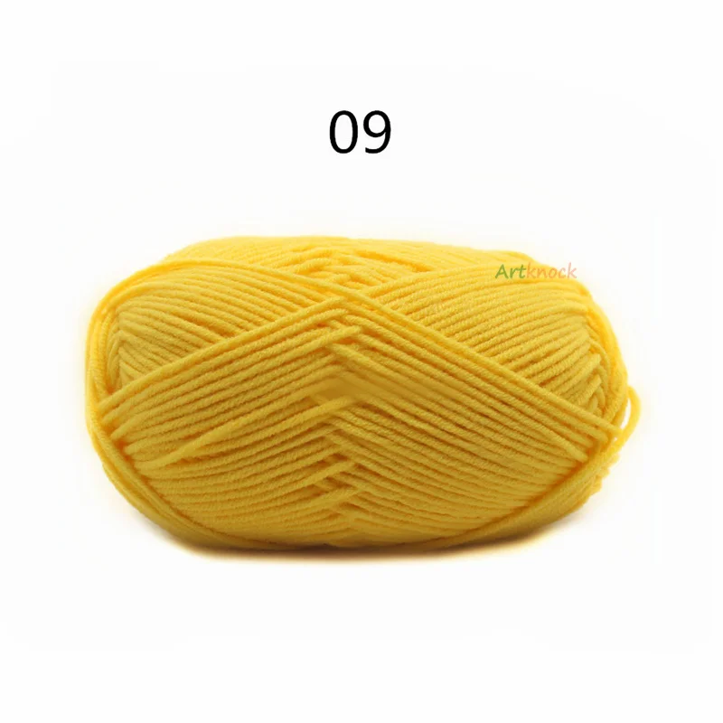 09 30pcs 30 шт. пряжа для вязания крючком 3 мм хлопчатобумажная пряжа Смешанная Ручная Пряжа 4 слоя - Цвет: 09 30pcs