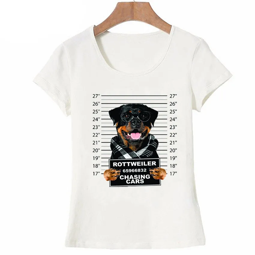 

Women’s T-shirt Vouge Fashio Jack Russell Rottweiler Terrier Dog Print 90s Summer Short Sleeve Hipster T Top