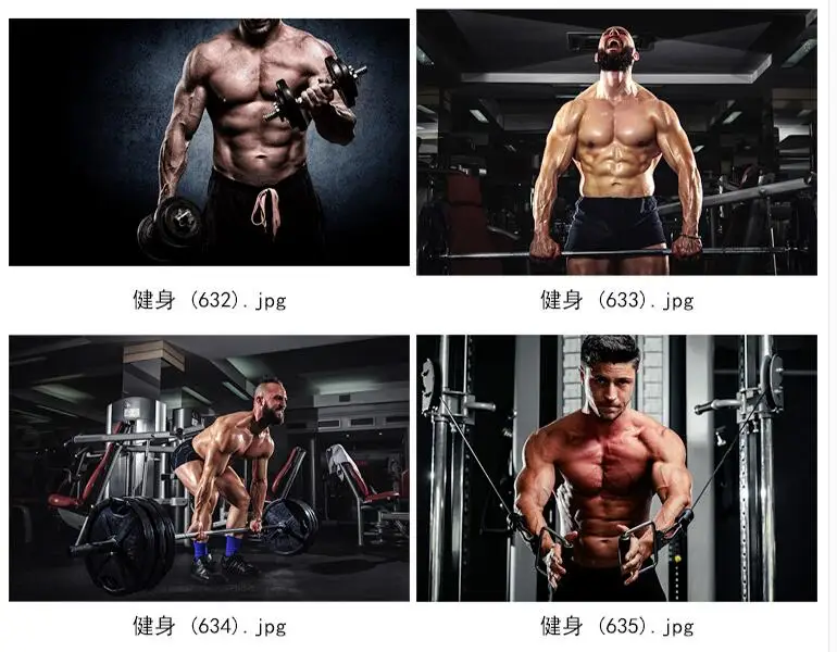 

24 style Choose Male muscle fitness bodybuilding gym exercise weight loss slimming Art print Silk poster Home Wall Decor