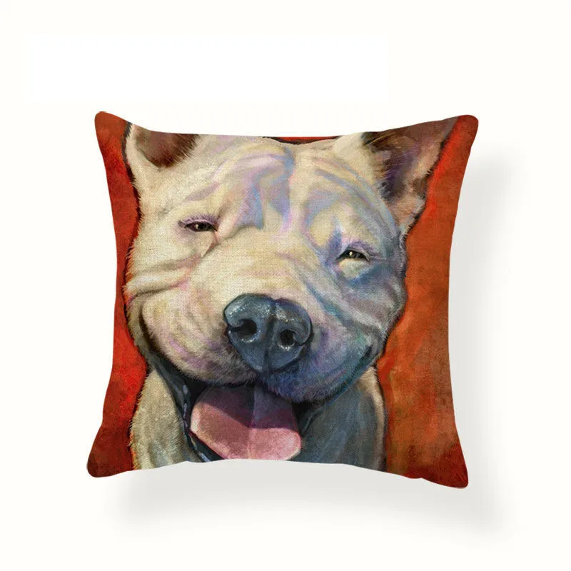 Милый меховой чехол для подушки квадратный домашней декоративной 45*45 см - купить