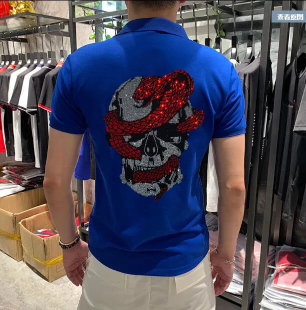 Рубашка мужская хлопковая с коротким рукавом модная удобная футболка