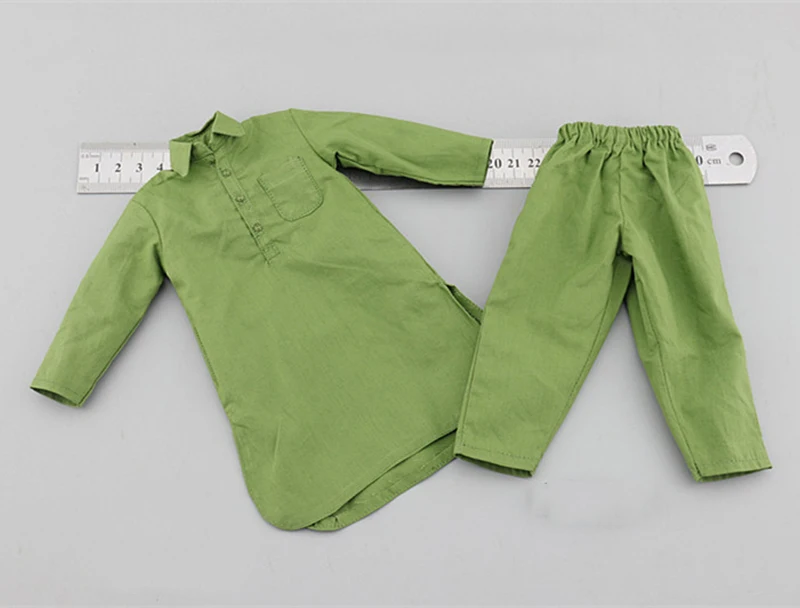 

1/6 Scale BHT002 Male Men's Green Long Robe With Pants Models for 12''Figures Bodies Toys Gifts Accessories DIY