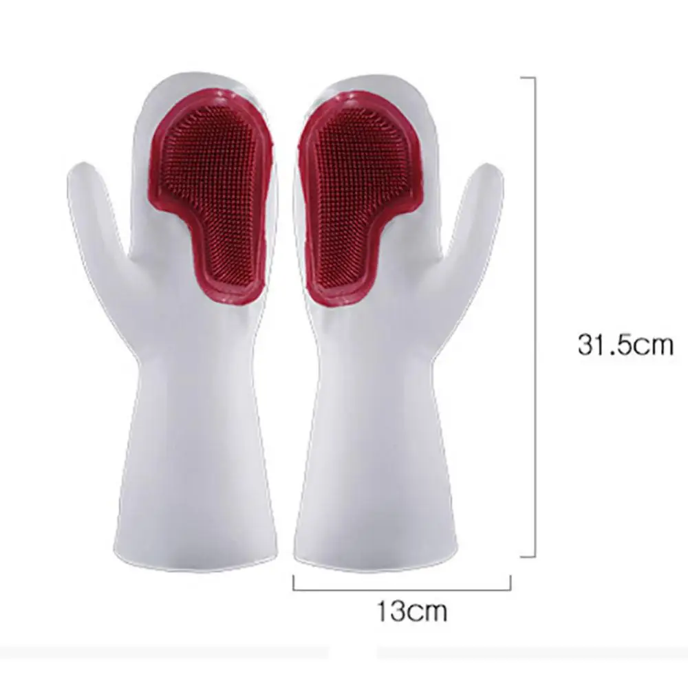 

70% Dropshipping!!Magic Silicone Dishwashing Gloves Heat Resistant Dish Cleaning Brush Scrubber