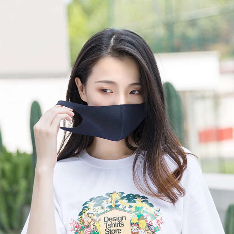 1 шт. губчатая маска для рта женщин и мужчин воздухопроницаемая лица многоразовые