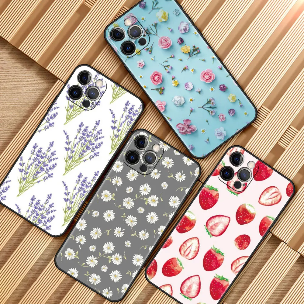 

Transparent Friut Pattern For Apple iPhone 13 Mini 5.4 inches Cover 11 7 12 Pro XR X 6 6S XS Max 5 5S 8 Plus SE Soft Phone Case