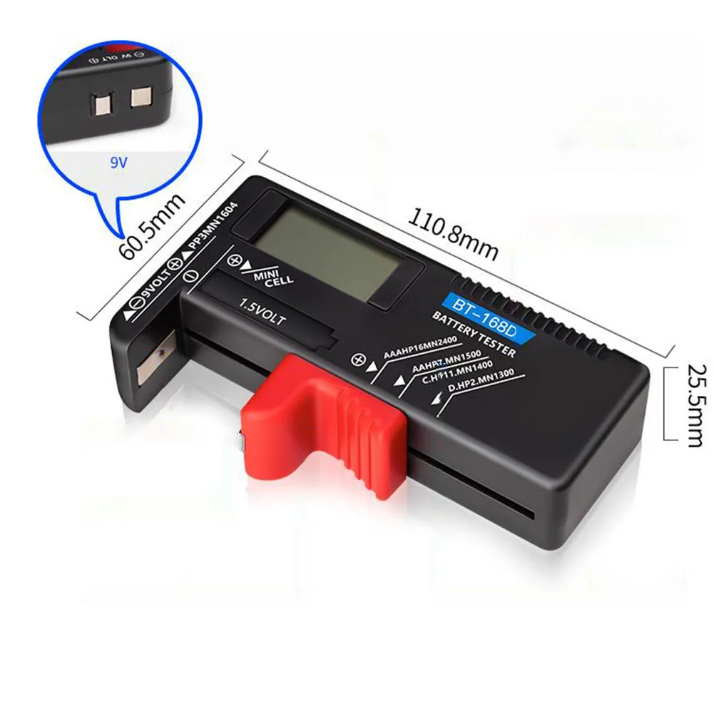 Цифровой тестер батареи BT168D портативный емкости и точечного напряжения |