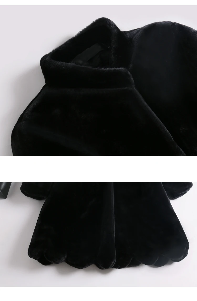 Plus size Faux Mink Fur Jacket Coat For Women's Winter Long Warm Fur Parka Jacket Female Mink Fur Coat Womens Loose Outwear