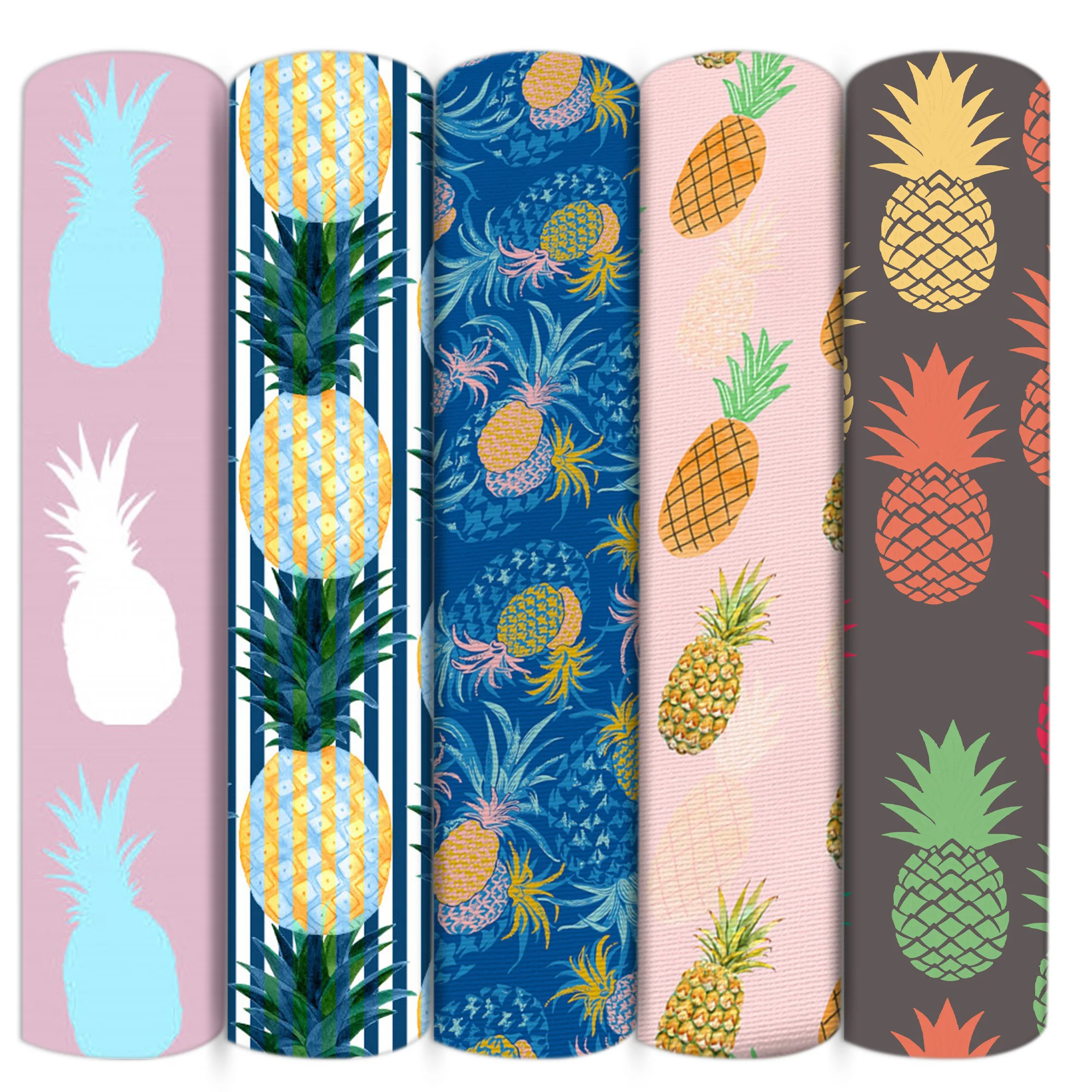 Ананасов полиэфир хлопчатобумажной ткани из кусков для шитья кукол стеганые