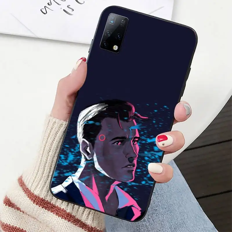 Детройт стать человеком RK800 Коннор чехол для телефона Huawei P40 P30 P20 P10 P9 P8 lite pro Smart
