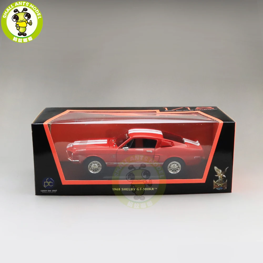 1/18 1968 Ford Shelby Mustang GT-500KR дорожный знак литая модель автомобиля игрушки для мальчиков и девочек подарок