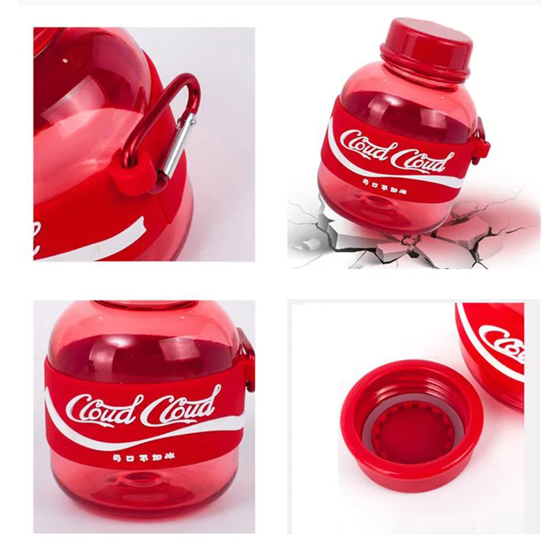 Мини-бутылка для воды пластиковая непротекаемая с героями мультфильмов 350 мл |