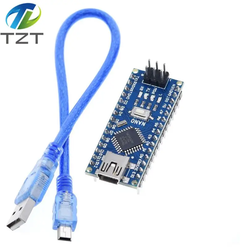 Мини-usb с контроллером загрузчика Nano 3,0 совместимый для Arduino CH340 usb-драйвер 16 МГц NANO V3.0 Atmega328 MCU - Цвет: 328P-AU welding WIRE