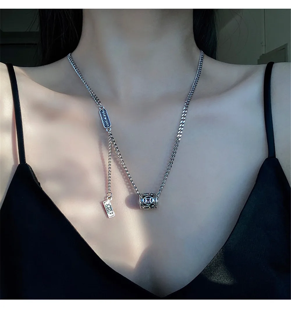 120 шт./лот модное женское ожерелье в стиле ретро с подвеской виде Абака серебряное