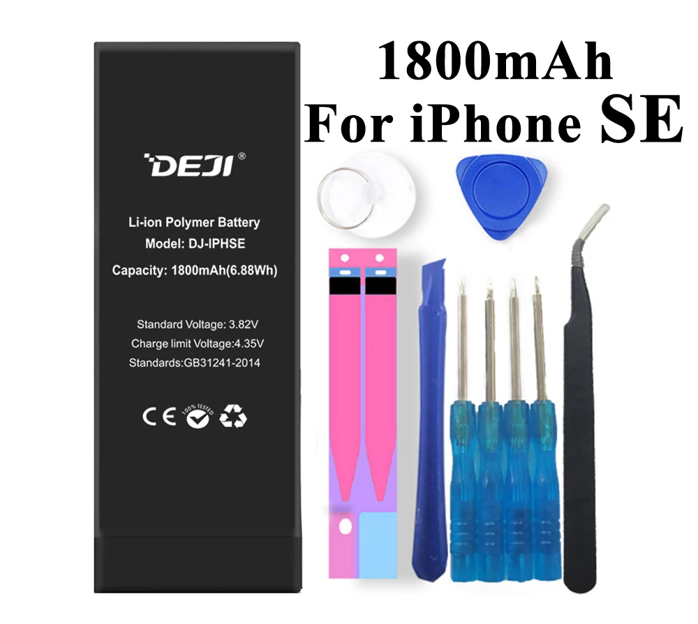 Deji аккумулятор для iPhone SE 7 Plus 7 Plus 7/7P 1800-3410 мАч встроенные литий-полимерные аккумуляторы+ инструменты для Apple iPhone SE 7 Plus батарея