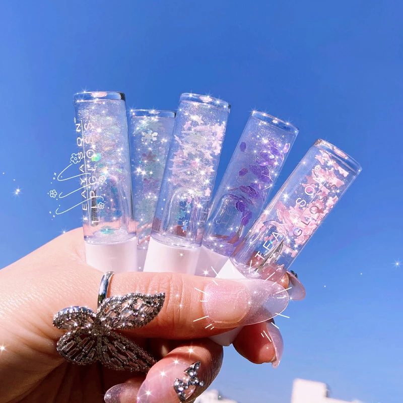 

1PC Transparent Lip Gloss Clear Oil Sexy Cute Fruit Lip Balm Vivid Colorful Shining Liquid Lipgloss Women Lip Makeup Tool