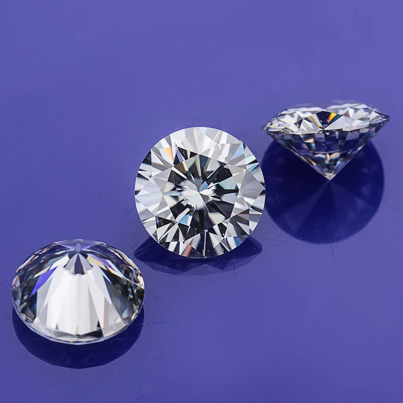 Круглые блестящие камни серого цвета для изготовления ювелирных изделий 0 8ct-6cts 6