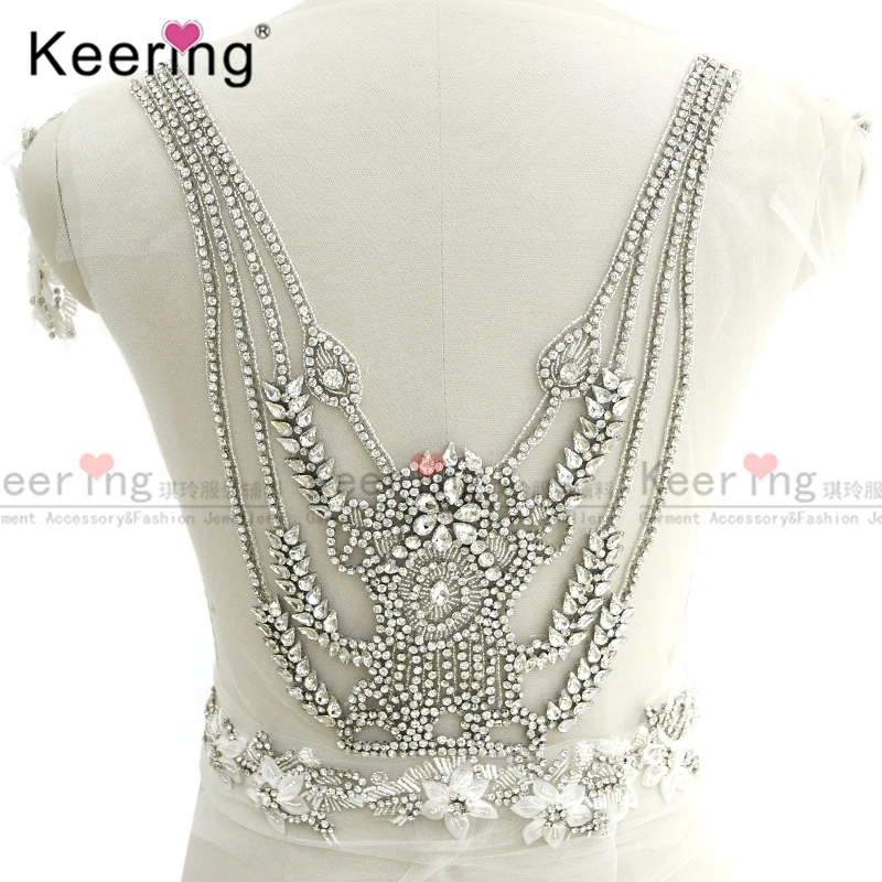 3D Цветочный лиф с кристаллами Стразы аппликация для свадебного платья | Дом и сад