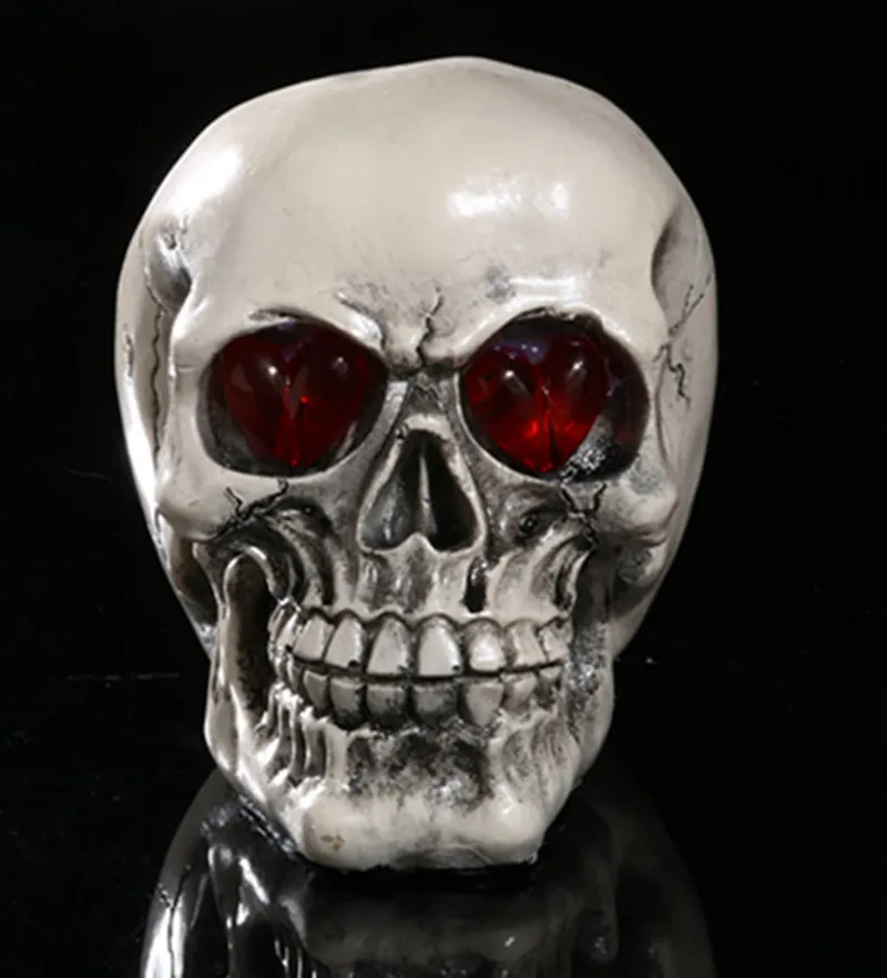 Фигурки из смолы маленькие черные золотые черепа подарок на Хэллоуин вечерние