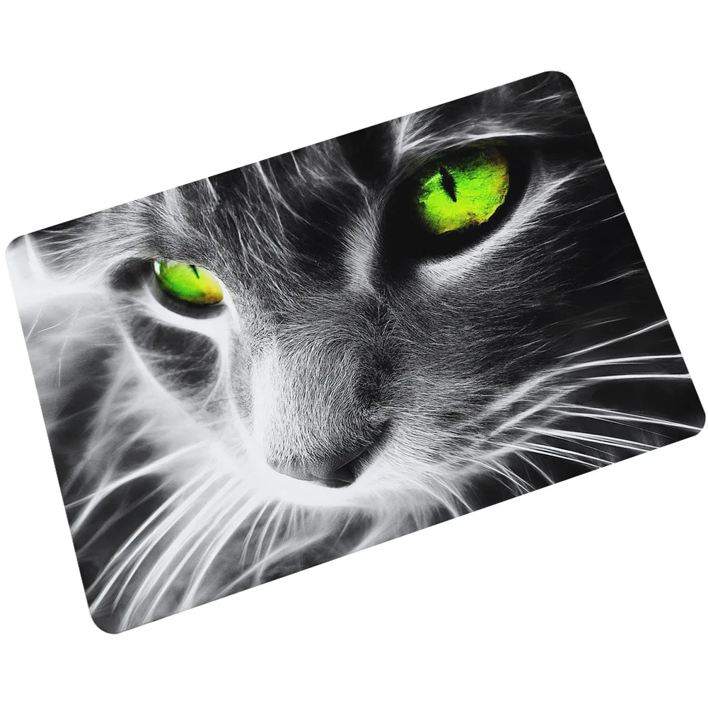 Zeegle коврик для двери резиновый ковер и Нескользящие Коврики напольный 3D кошачий