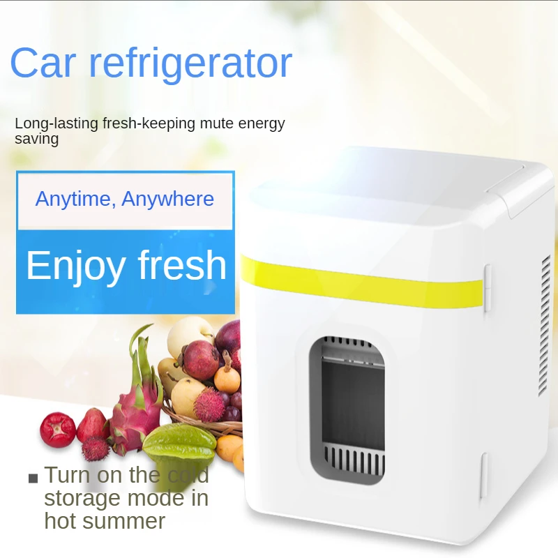 

10L 12V Portable Car Refrigerator Automobile Dual-Use Dormitory Room Freezer Cooler Mini Icebox Picnic Camping Silent Car Fridge