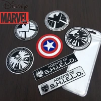 disney marvel cartoon sticker s h i e l d captain america metal sticker car decoration sticker scratch cover sticker