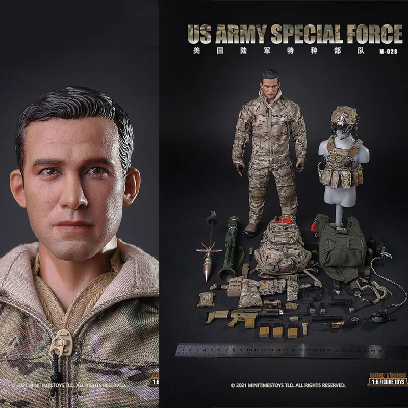 

MINITIMES Toys 1/6 M028 U.S. Army Special Forces 12" Full Set Male Soldier Action Figure Pre-sale