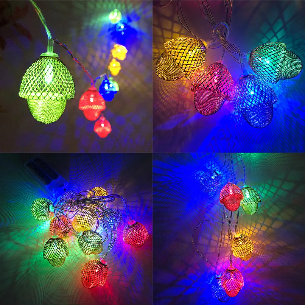 2019 осень новые рождественские светодиодные лампы струны вечерние сад украшения