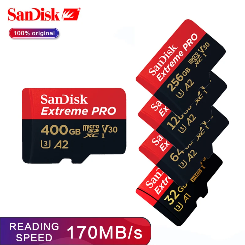 SanDisk Extreme Pro/Ultra TF карта памяти microSDXC 32 ГБ 64 128 256 400 гб | Компьютеры и офис