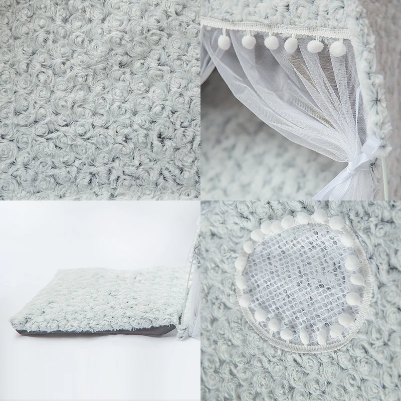 Милая кровать для кошек принцессы складная маленькая палатка корзина котят и