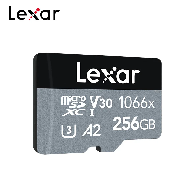 Original Lexar Professional Micro SD Card 1066x 64GB 128GB 256GB Flash Card V30 A2 Class 10 SDXC Max 160MB/s For Camera