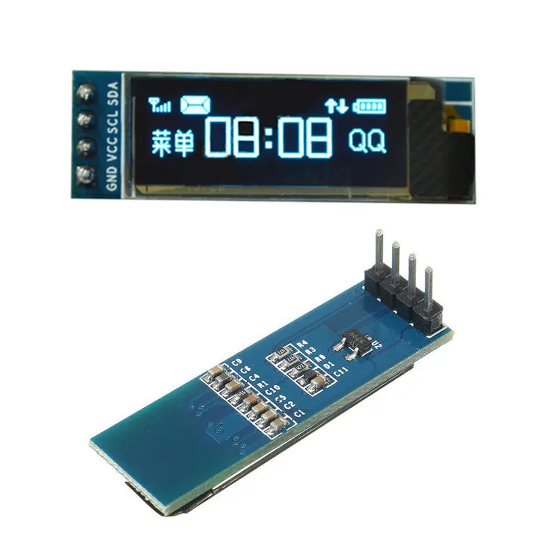 

0.91 inch OLED display module white/blue OLED 128X32 LCD LED Display SSD1306 12864 0.91 IIC i2C Communicate for ardunio