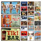 Летний индустриальный пляж бар приветственный оловянный пляжный знак винтажный Бар Паб настенное украшение металлическая пластина постер пиво металлическая живопись табличка