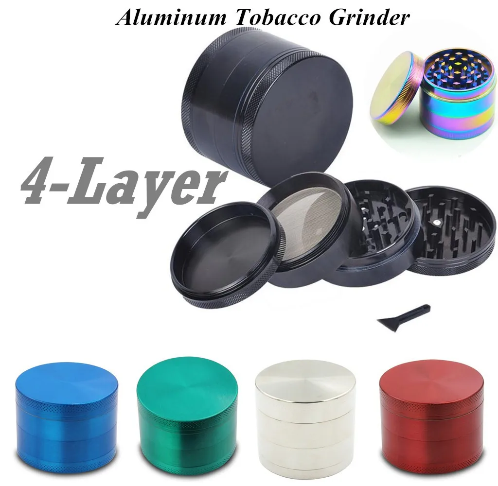 New Sale 4-layer Aluminum Herbal Herb Tobacco Grinder Smoke Grinders Smoking Pipe Container Accessorie smoke grinder | Дом и сад