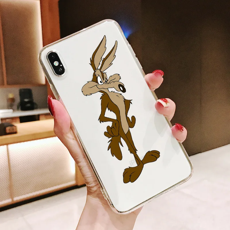 Мягкий чехол для телефона Bugs Bunny TweetyBird Daffy Duck Looney Twines iphone X 11Pro MAX XR XSMAX 7 8 6 6S Plus 5 SE 10 |