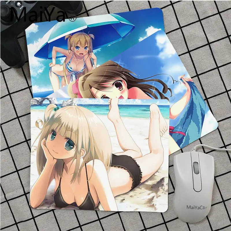 

Babaite Top Quality Beach Sea Bikini Girl Anime Unique Desktop Pad Game Mousepad Top Selling Wholesale Gaming Pad mouse