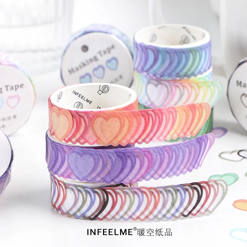 

100 pcs /Roll Seperate Love Heart Decorative Stickers Notebook Album Decoration