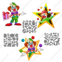 new metal cutting dies santa clown joker stencils for scrapbooking crafts diy paper card christmas card birthday card cut mould